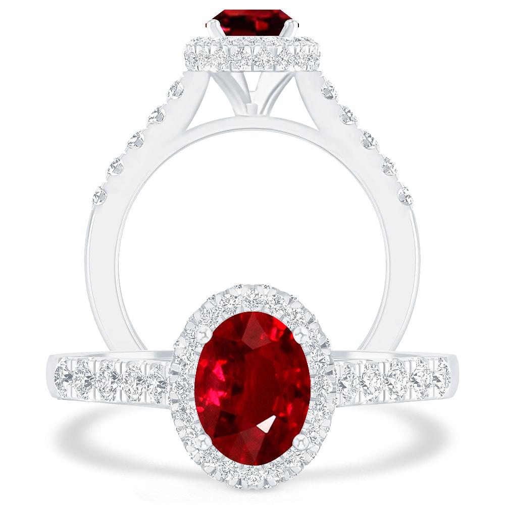 White Gold - Ruby