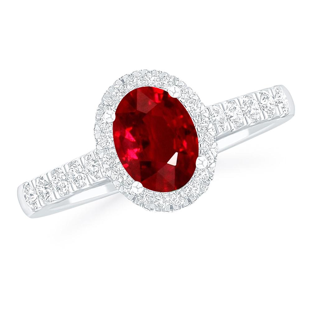 White Gold - Ruby