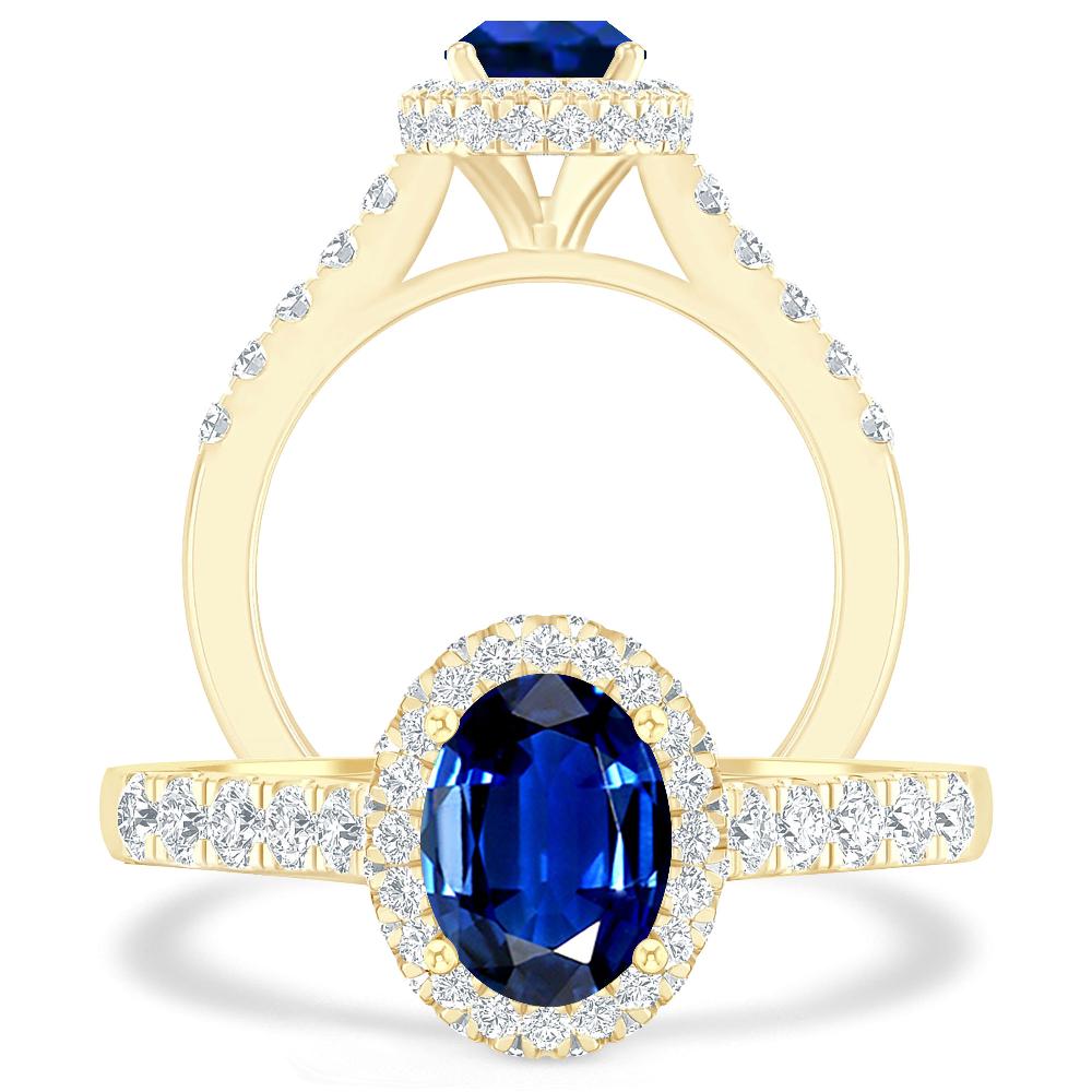 Yellow Gold - Sapphire