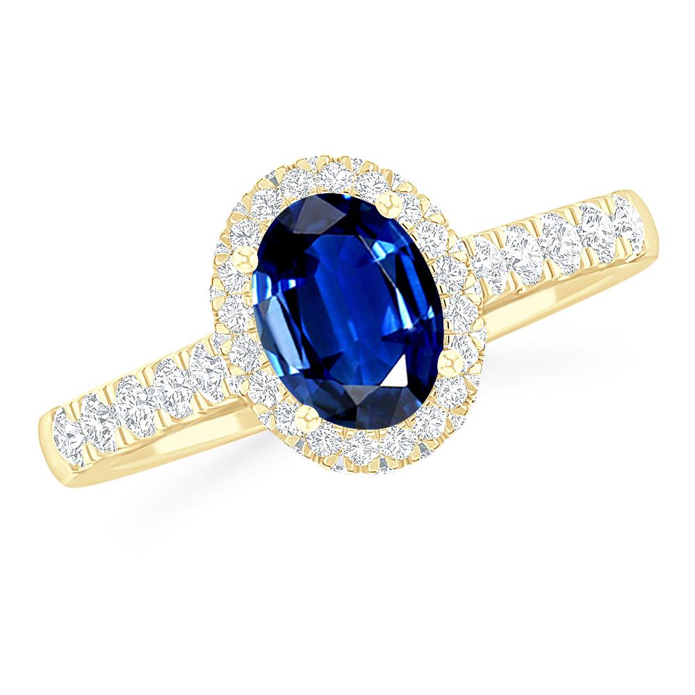 Yellow Gold - Sapphire