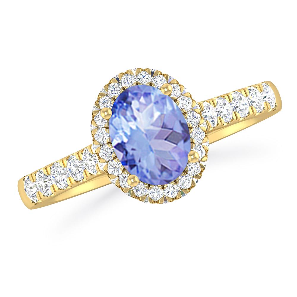 Yellow Gold - Tanzanite