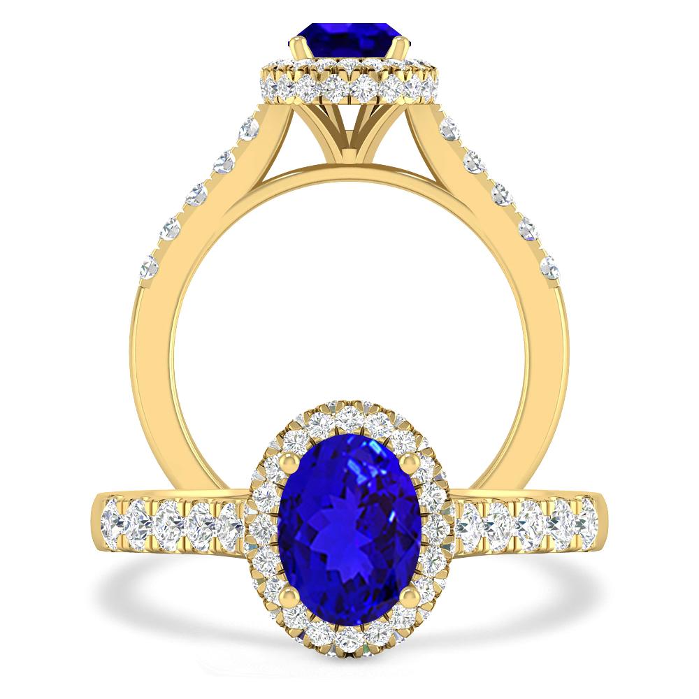 Yellow Gold - Tanzanite