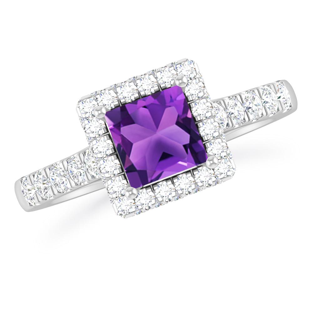 White Gold - Amethyst