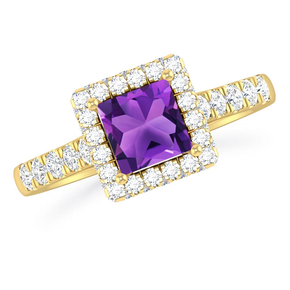 Yellow Gold - Amethyst