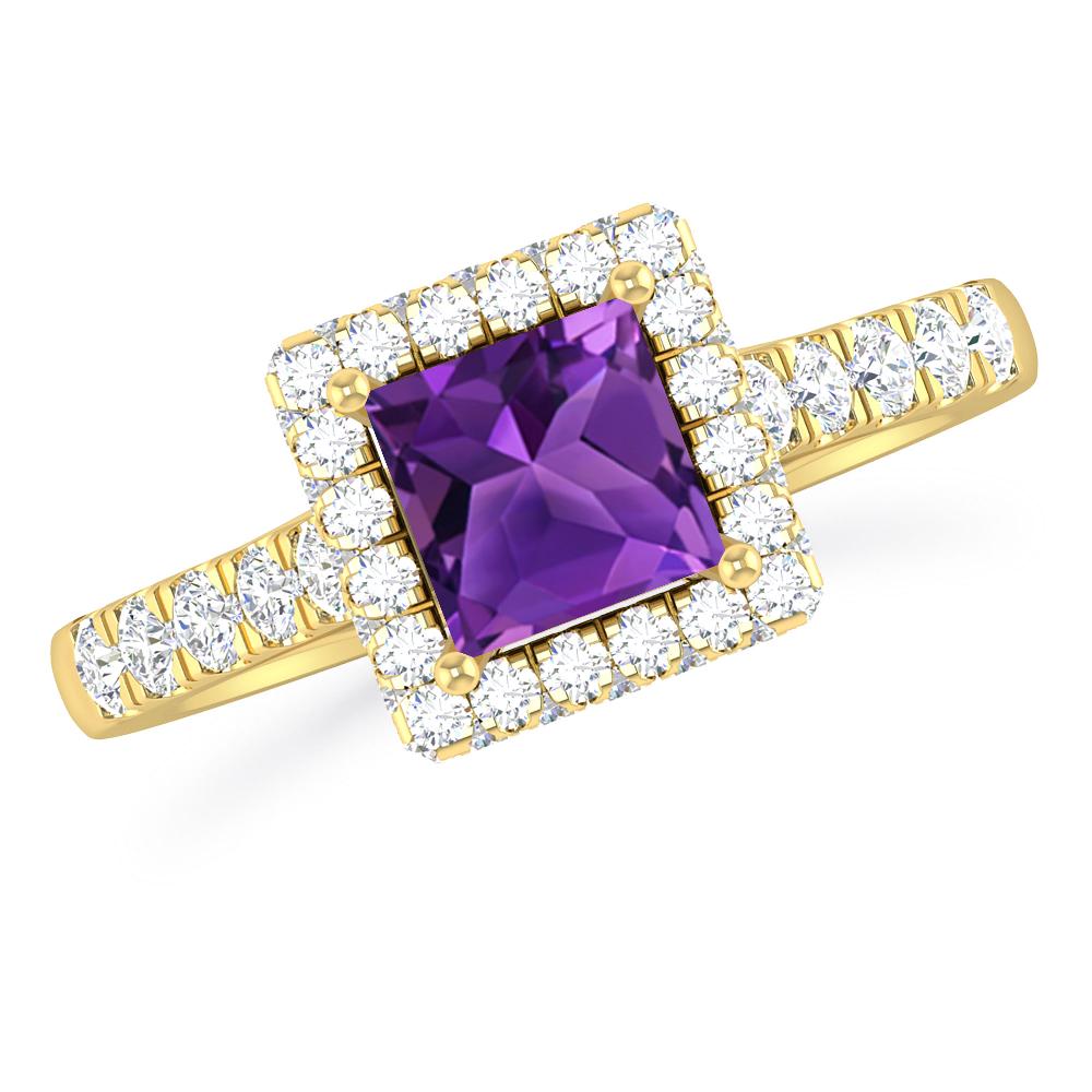 Yellow Gold - Amethyst