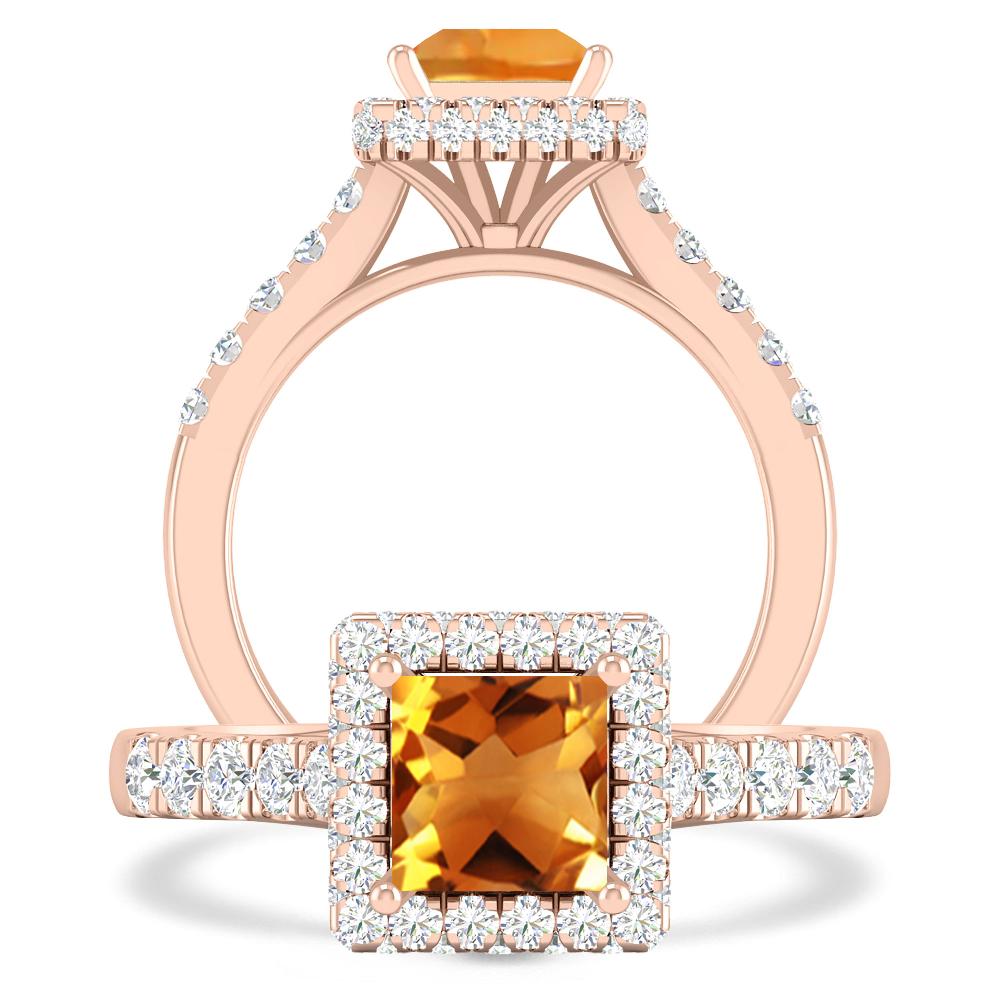 Rose Gold - Citrine