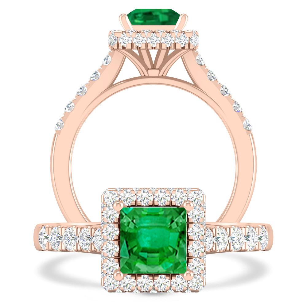 Rose Gold - Emerald