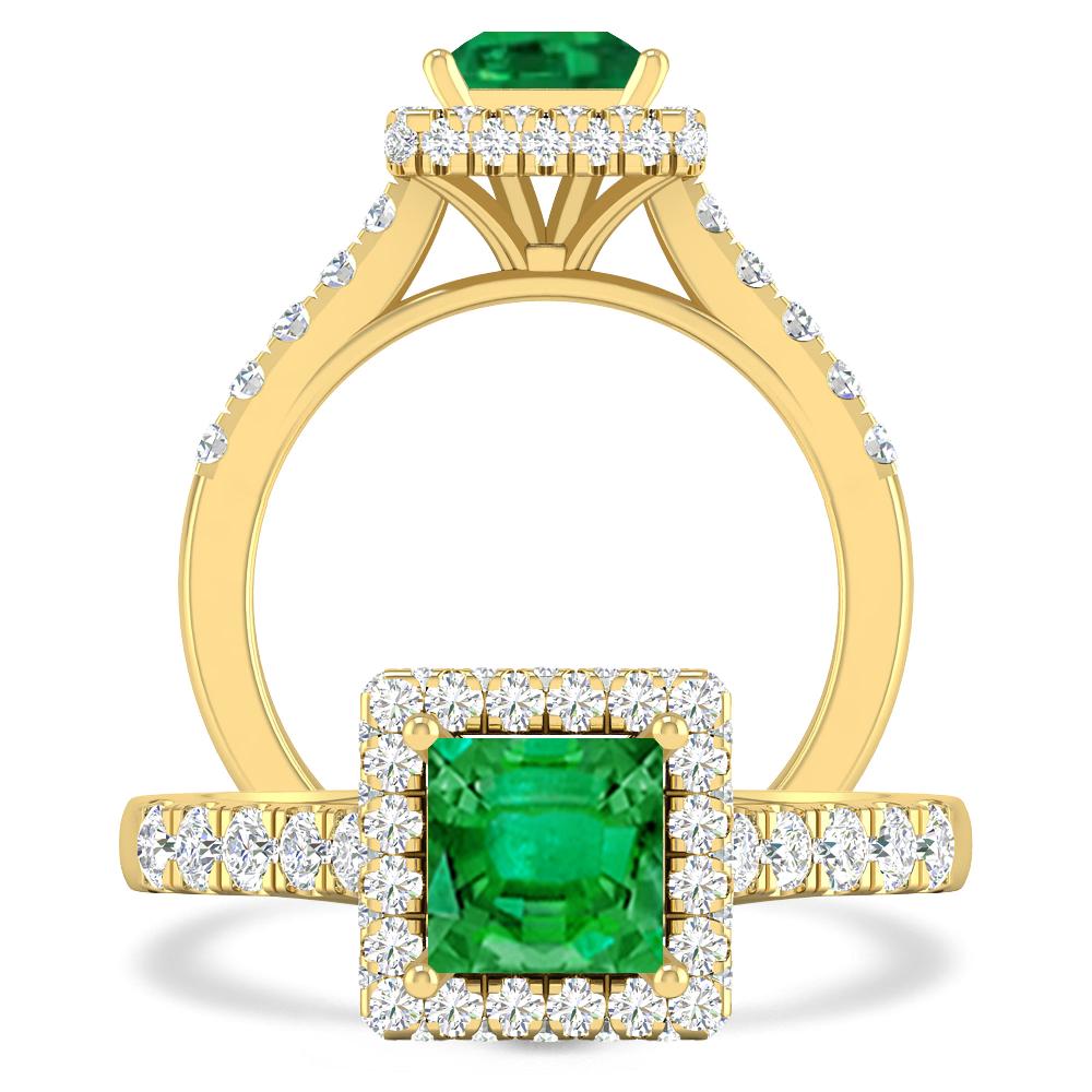 Yellow Gold - Emerald