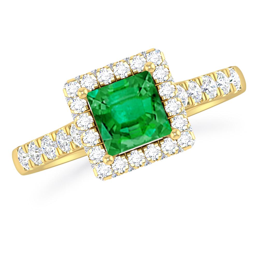 Yellow Gold - Emerald