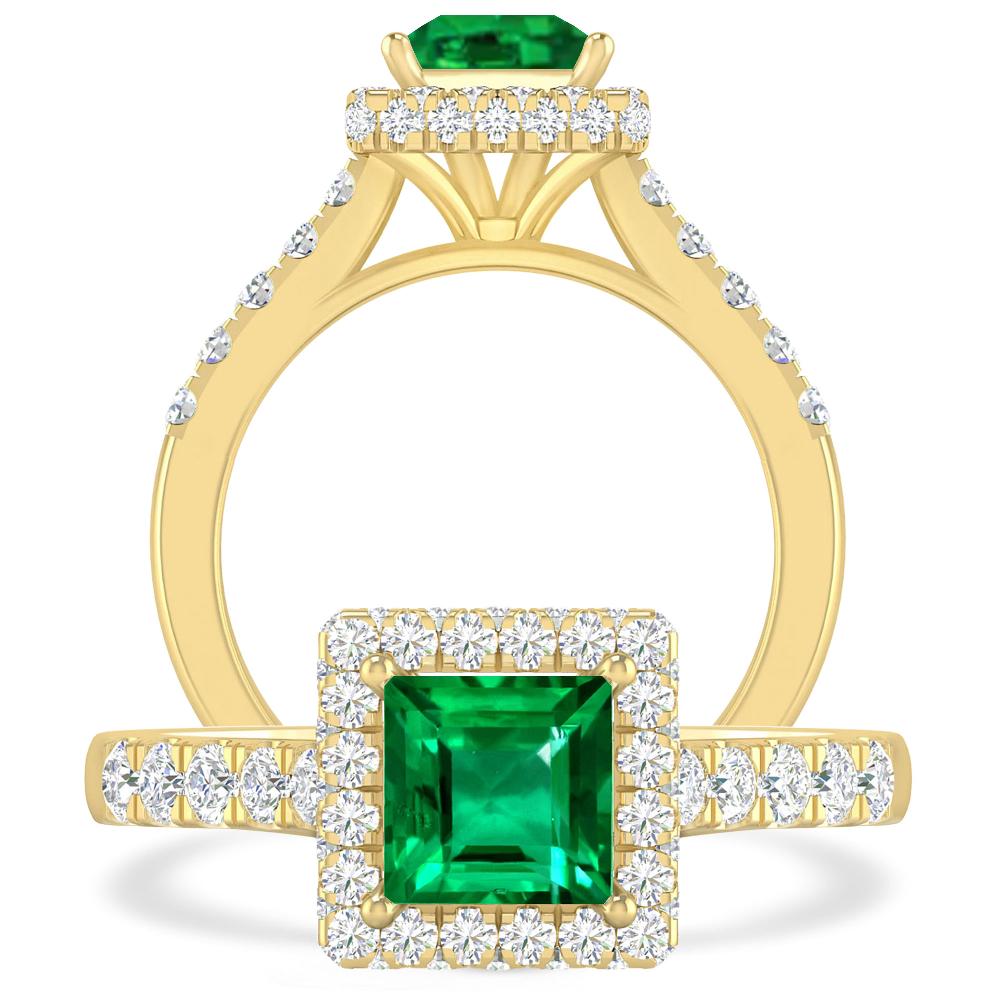 Yellow Gold - Emerald