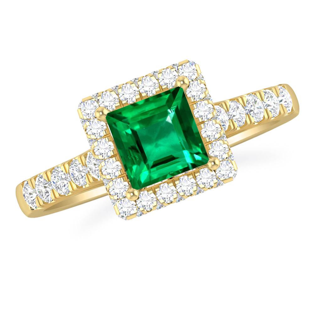 Yellow Gold - Emerald