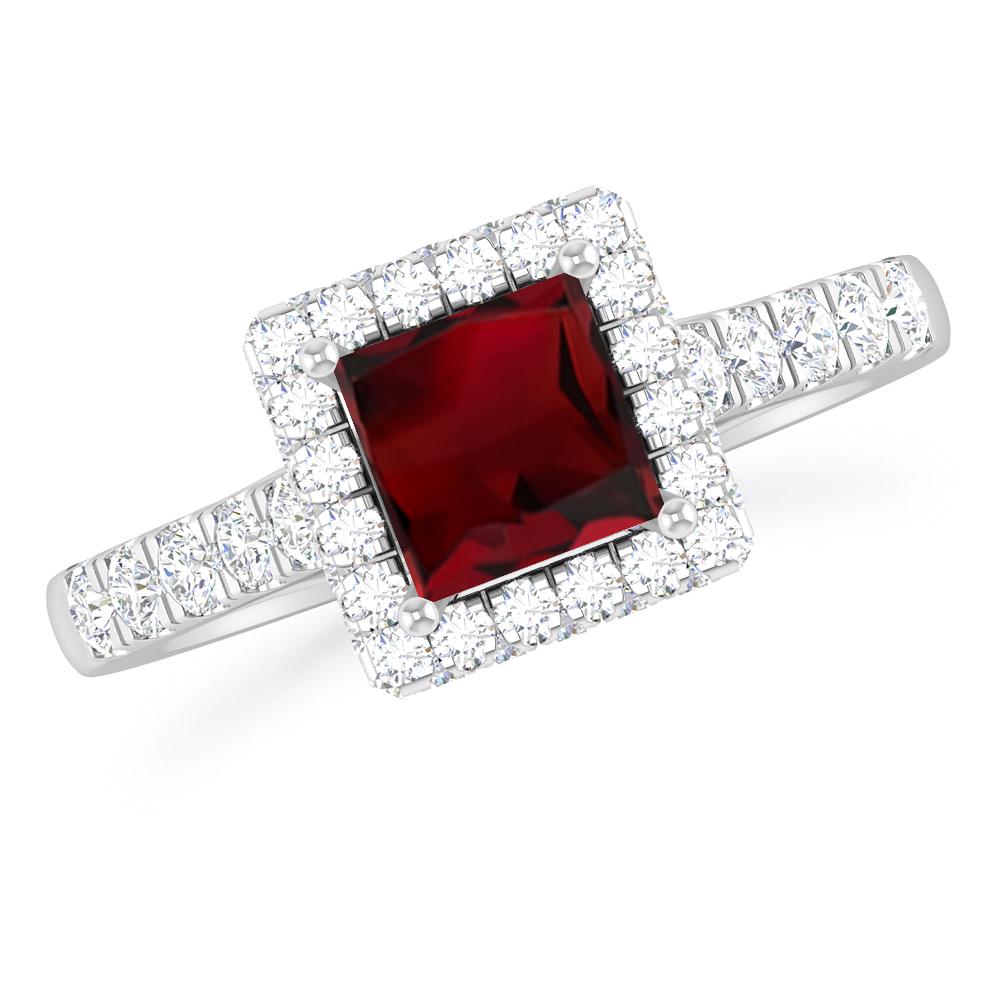 White Gold - Garnet