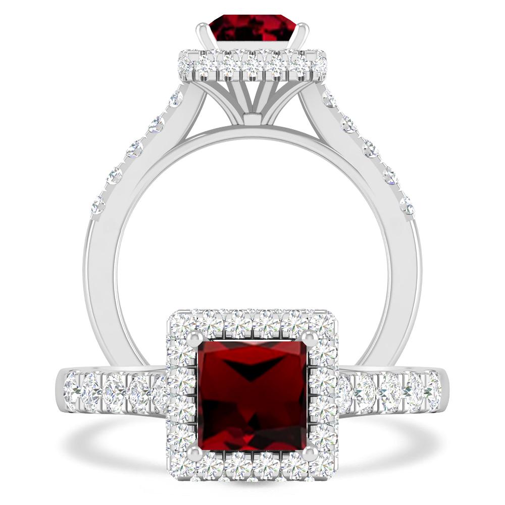 White Gold - Garnet