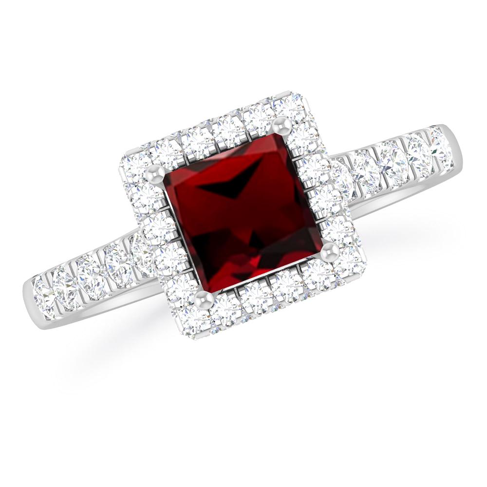 White Gold - Garnet