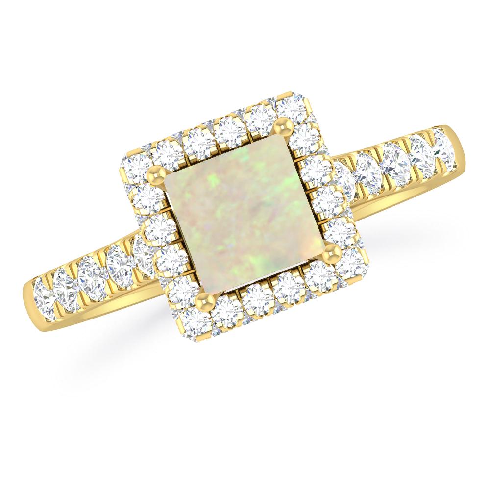 Yellow Gold - Opal