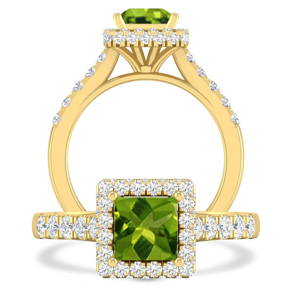 Yellow Gold - Peridot