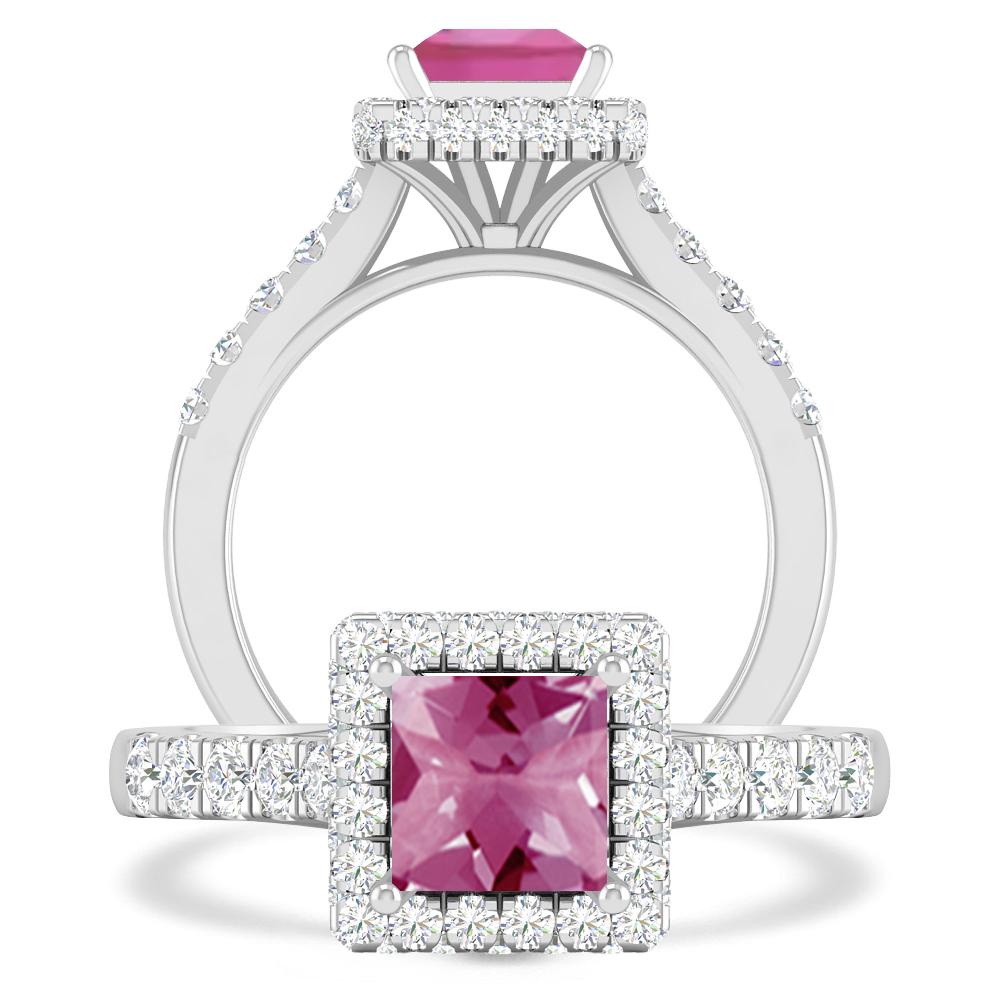 White Gold - Pink Tourmaline