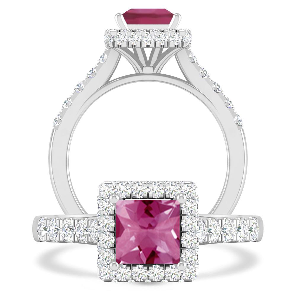 White Gold - Pink Tourmaline