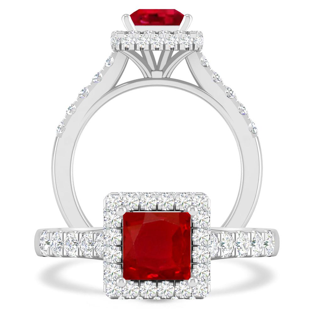 White Gold - Ruby