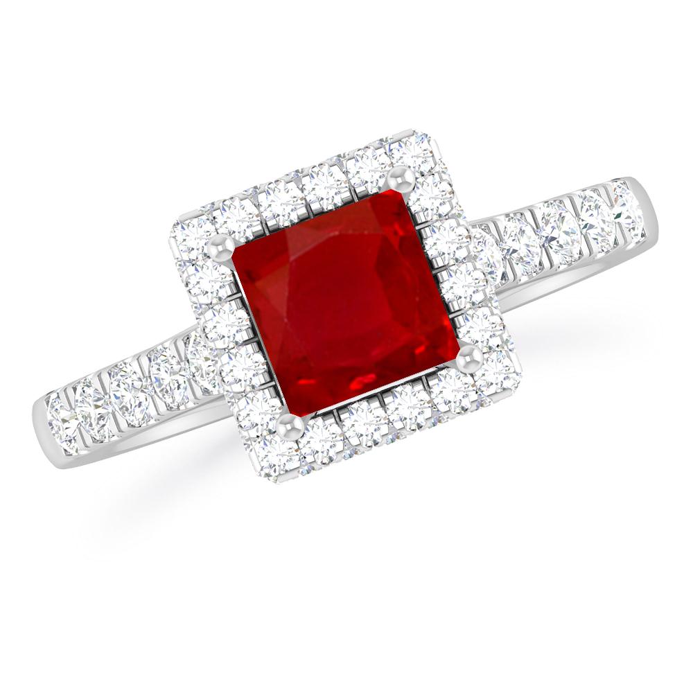 White Gold - Ruby