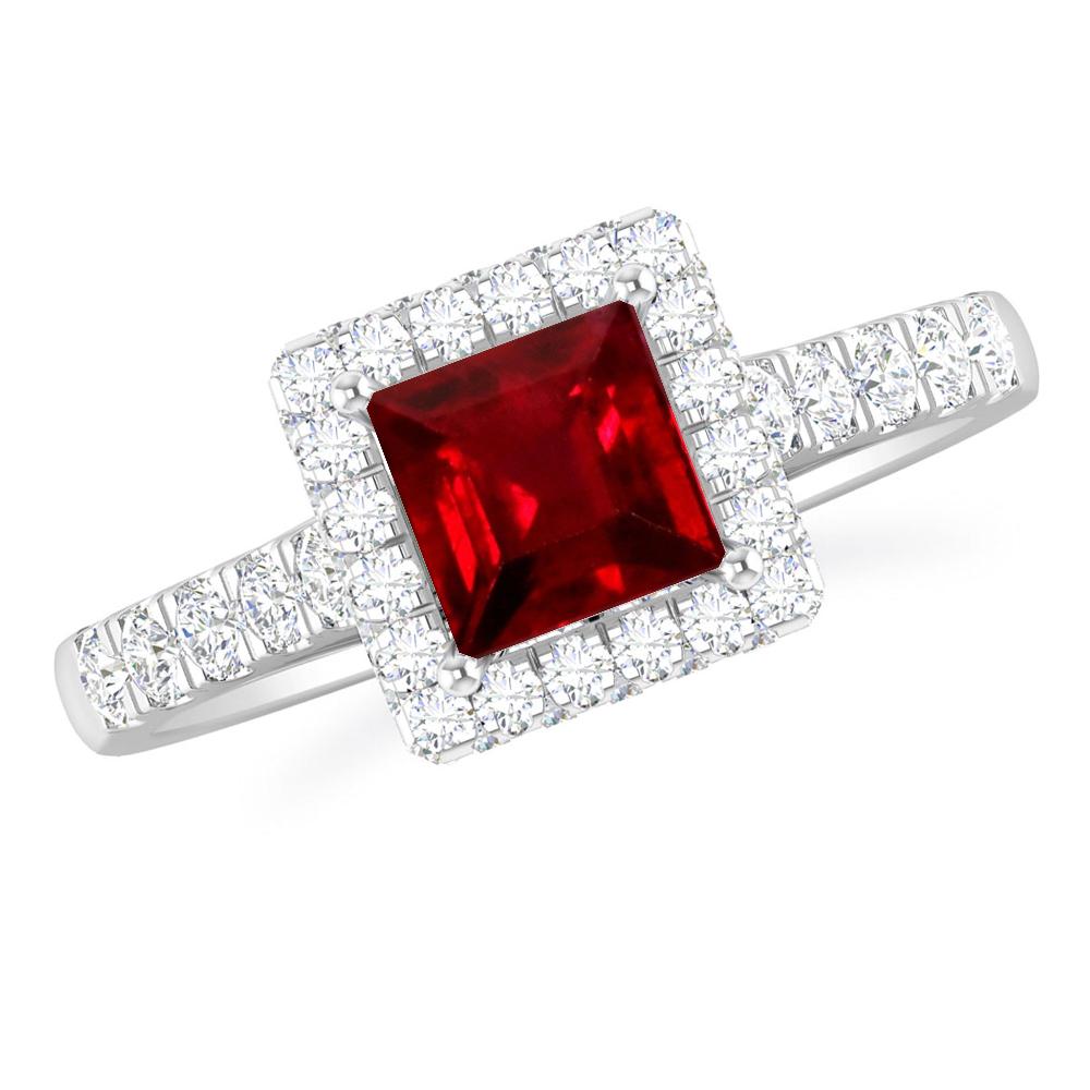 White Gold - Ruby