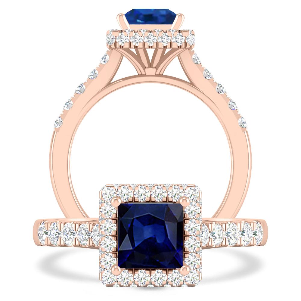 Rose Gold - Sapphire