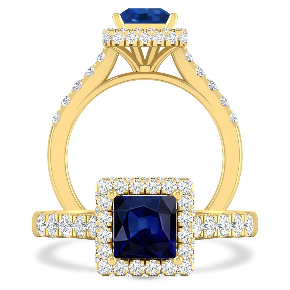 Yellow Gold - Sapphire