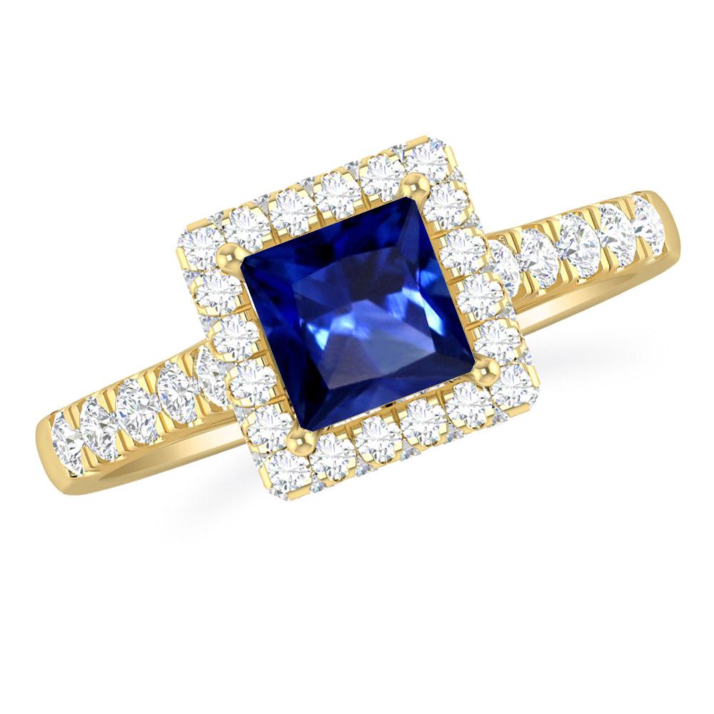 Yellow Gold - Sapphire