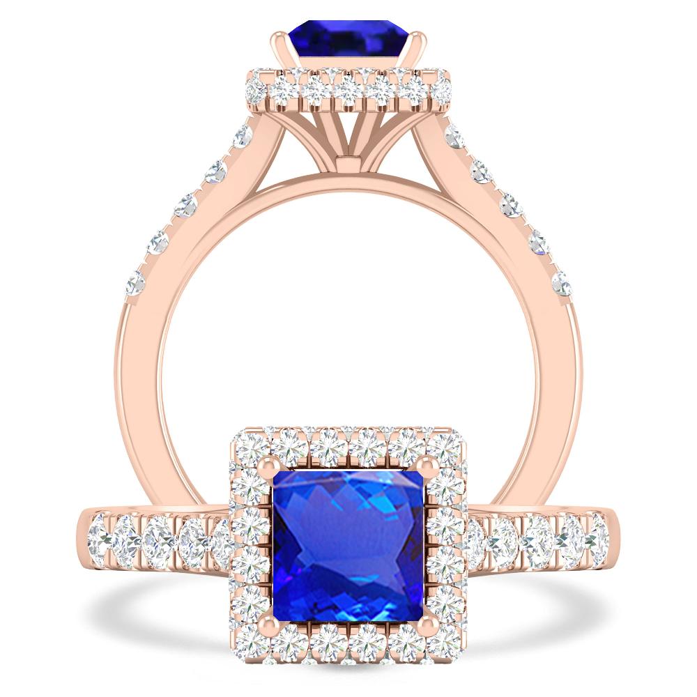 Rose Gold - Tanzanite