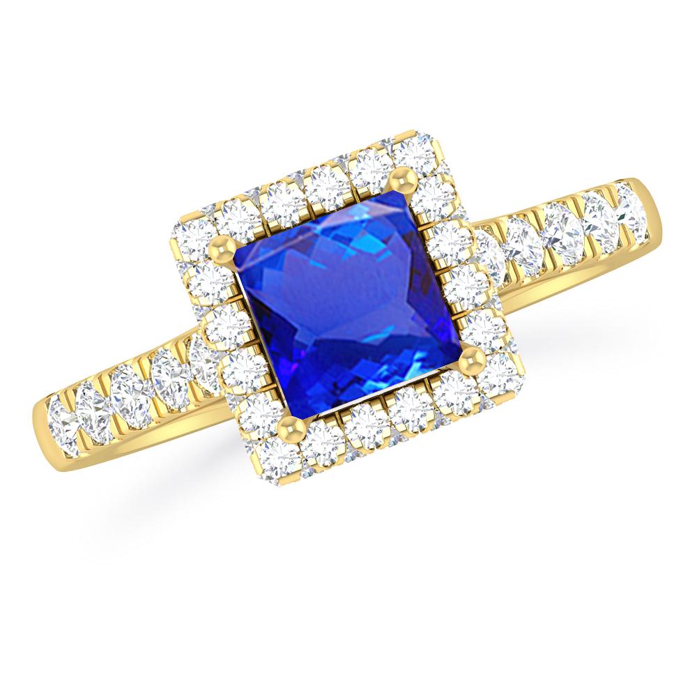 Yellow Gold - Tanzanite