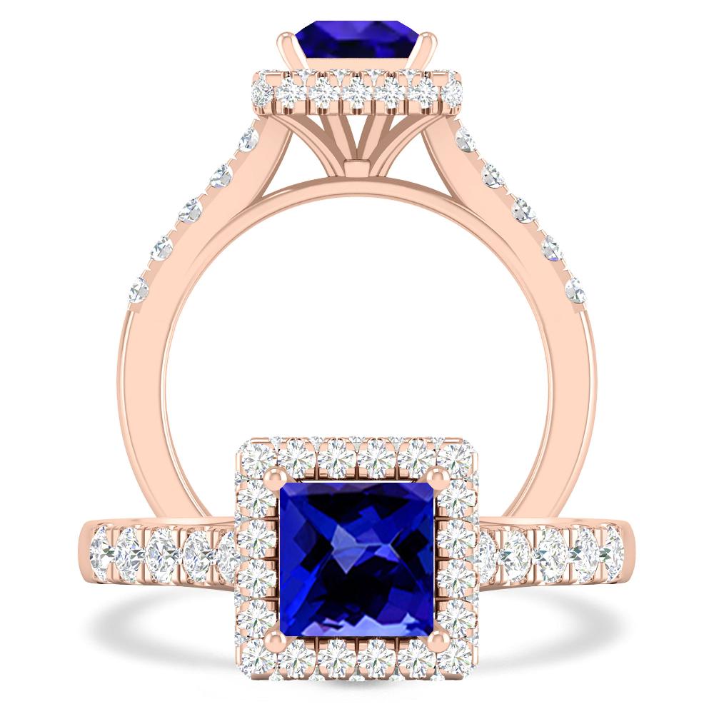 Rose Gold - Tanzanite