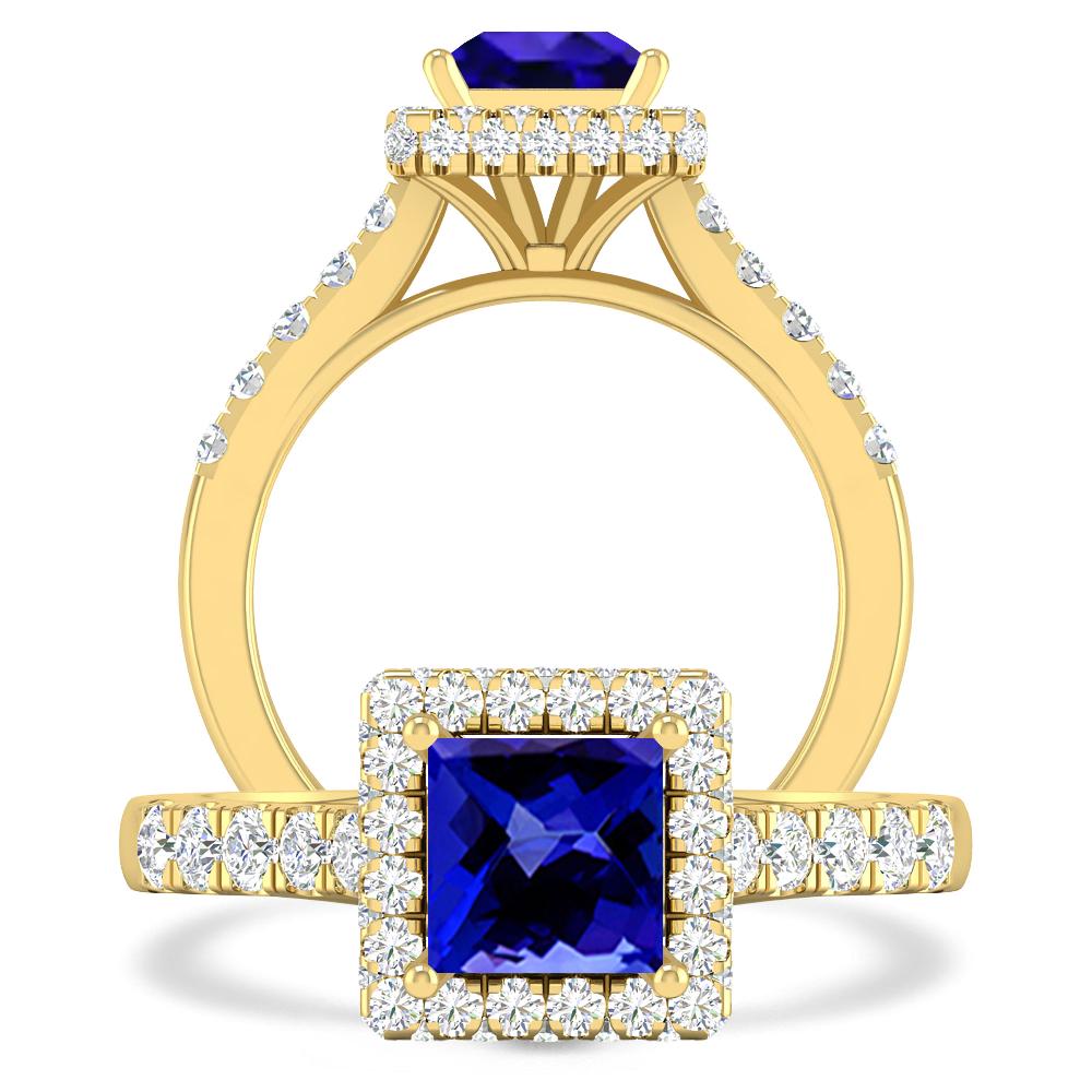 Yellow Gold - Tanzanite