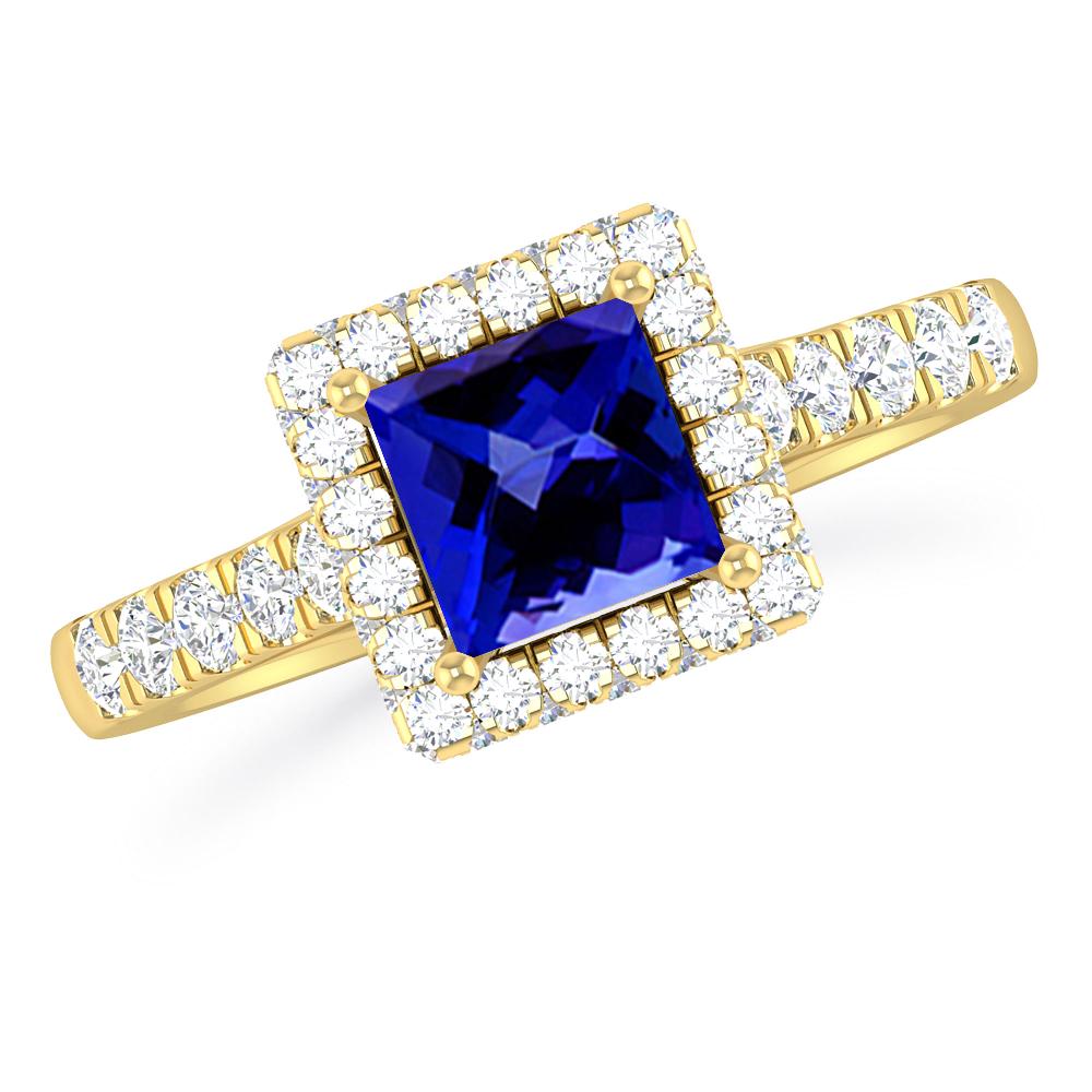 Yellow Gold - Tanzanite