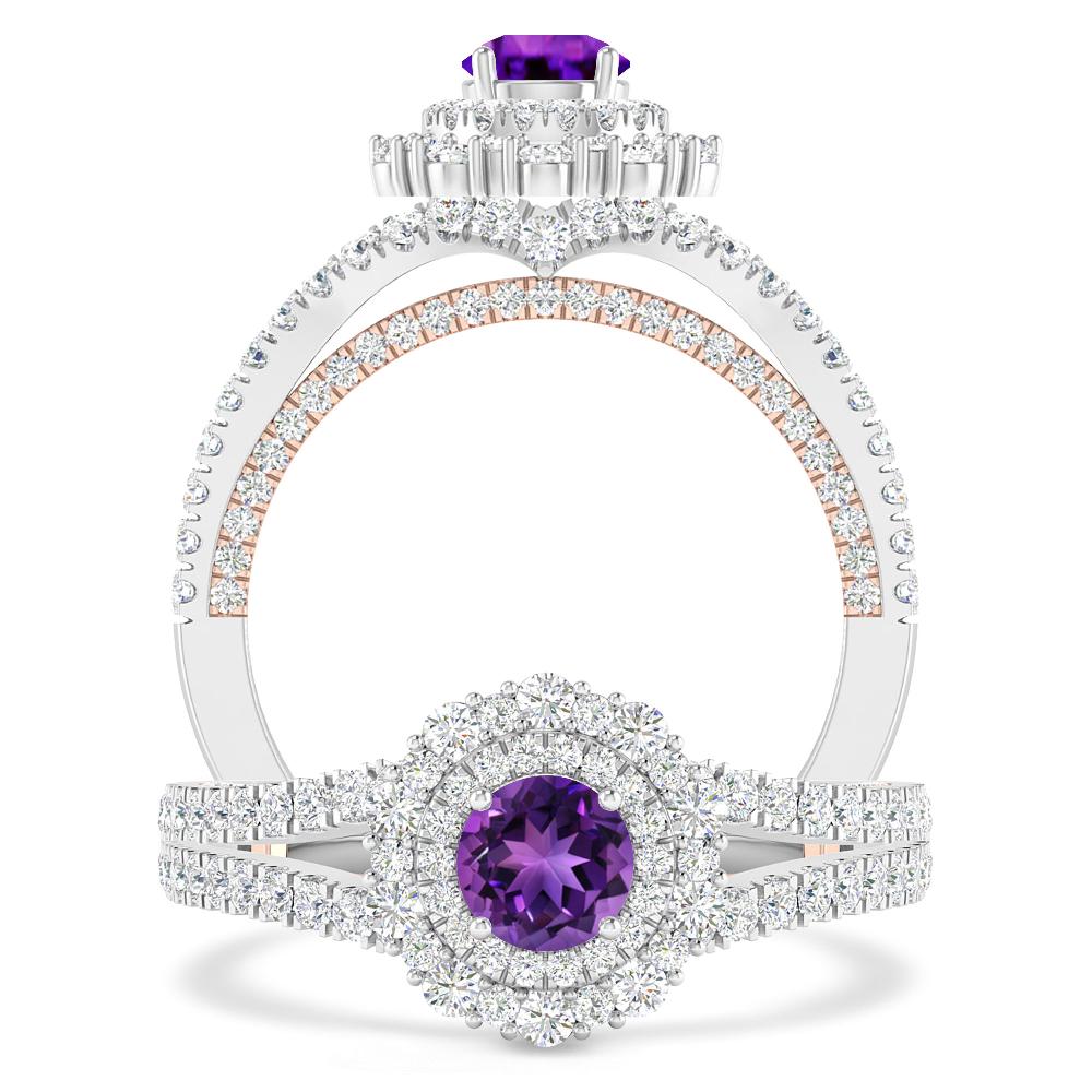 White Gold - Amethyst