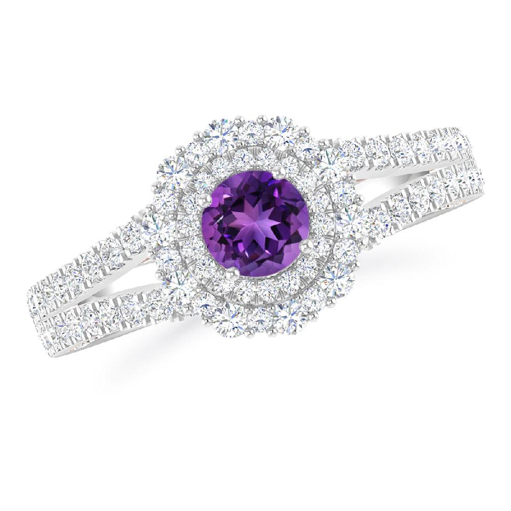 White Gold - Amethyst