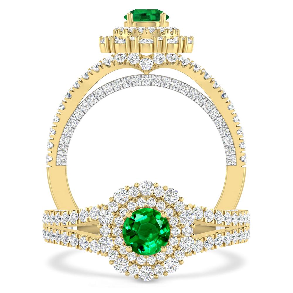 Yellow Gold - Emerald