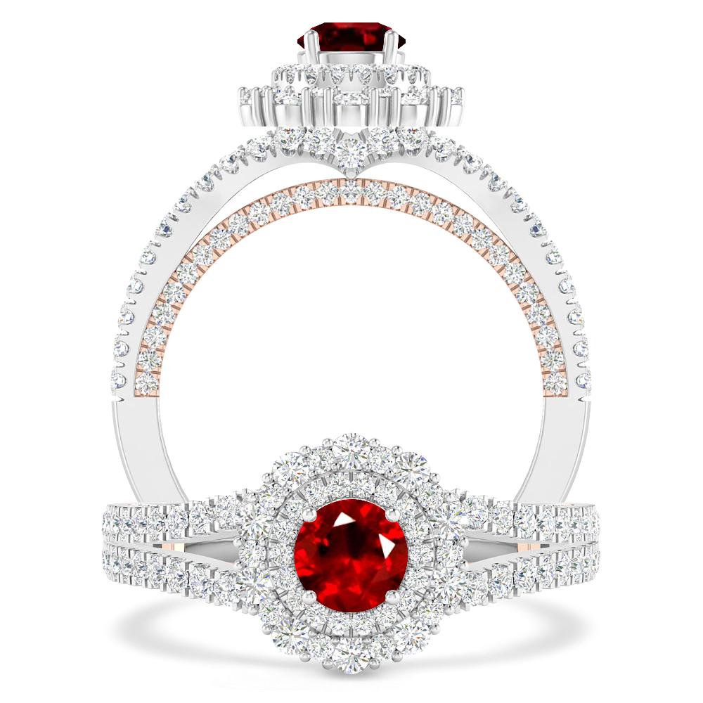 White Gold - Ruby