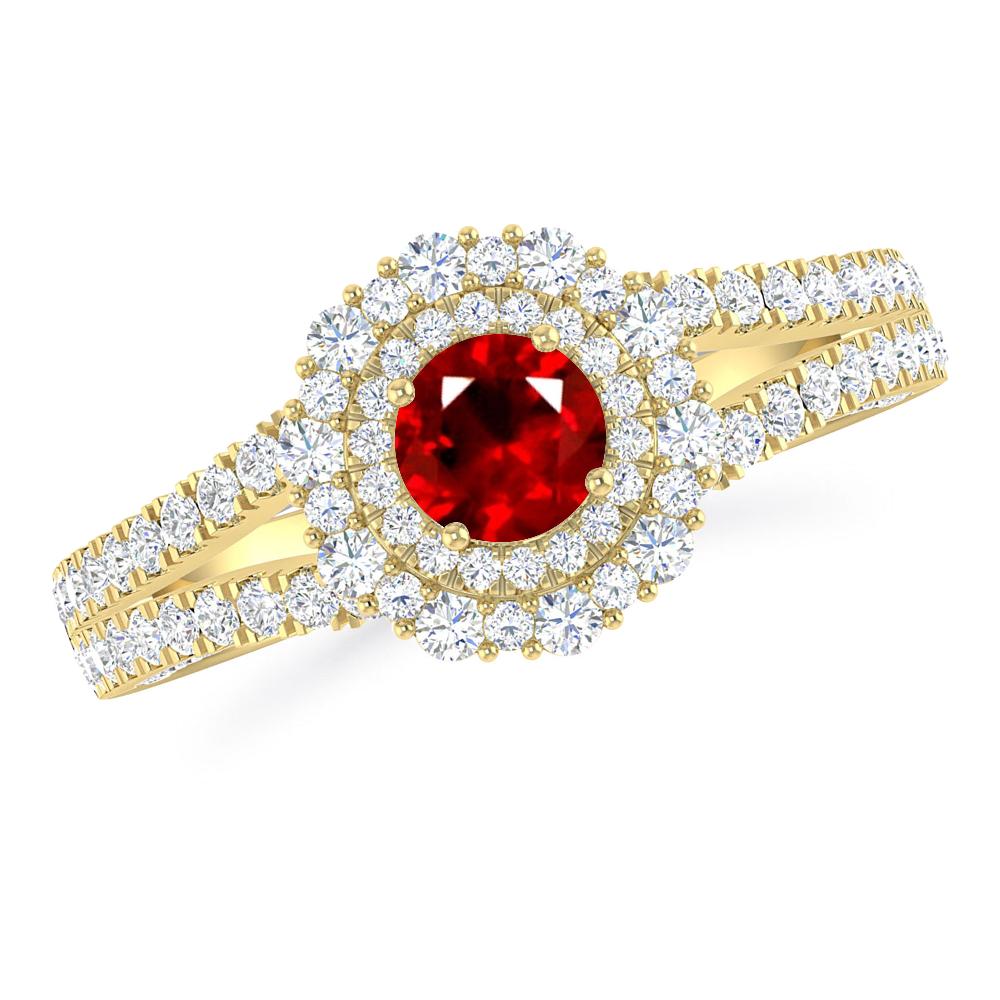 Yellow Gold - Ruby