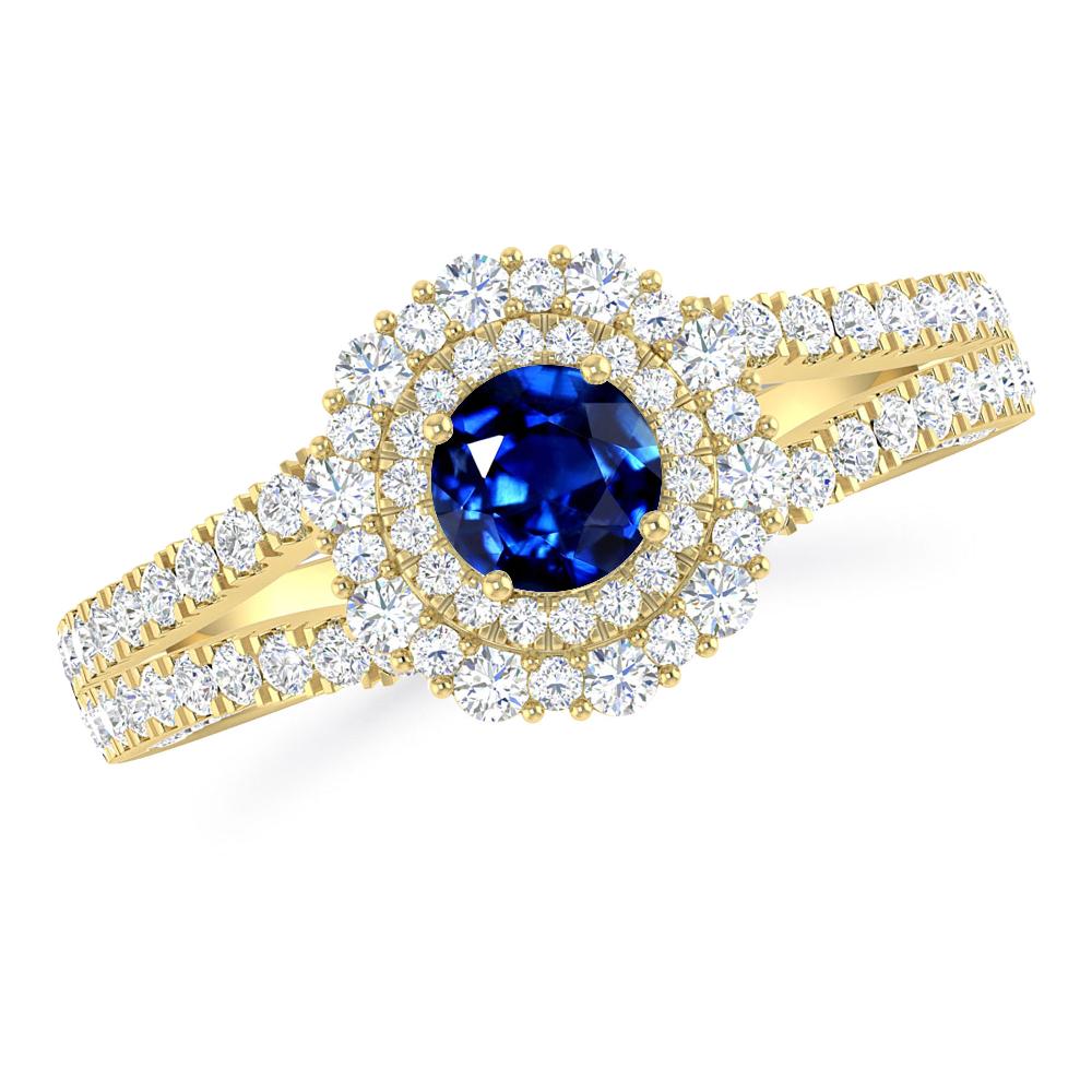 Yellow Gold - Sapphire