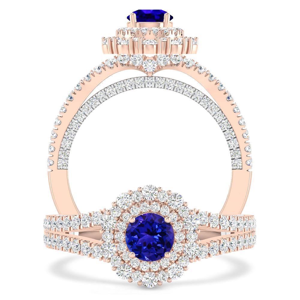 Rose Gold - Tanzanite