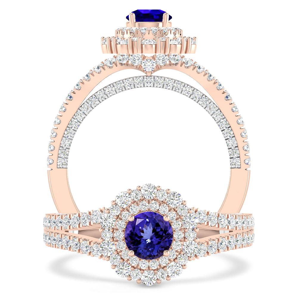 Rose Gold - Tanzanite