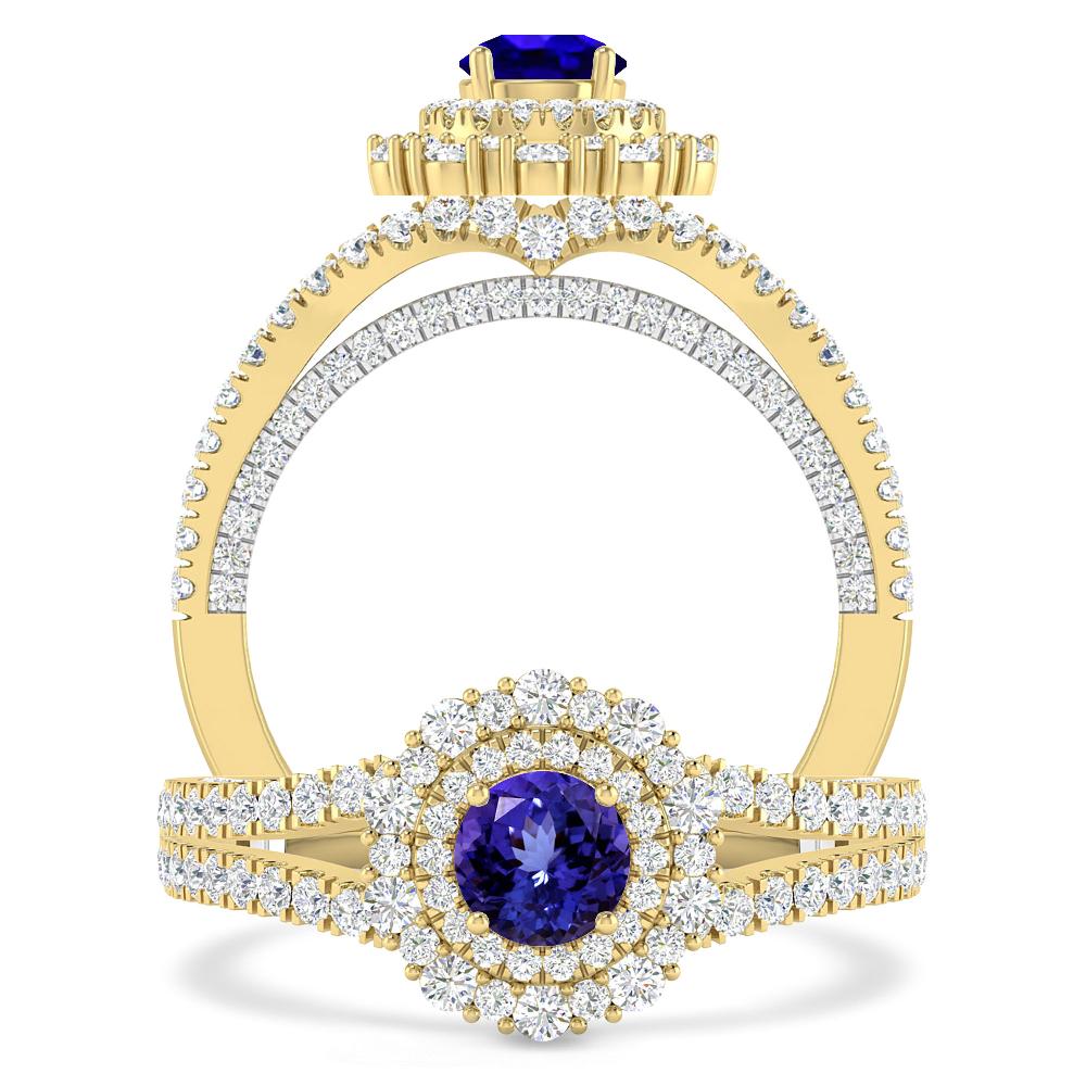 Yellow Gold - Tanzanite