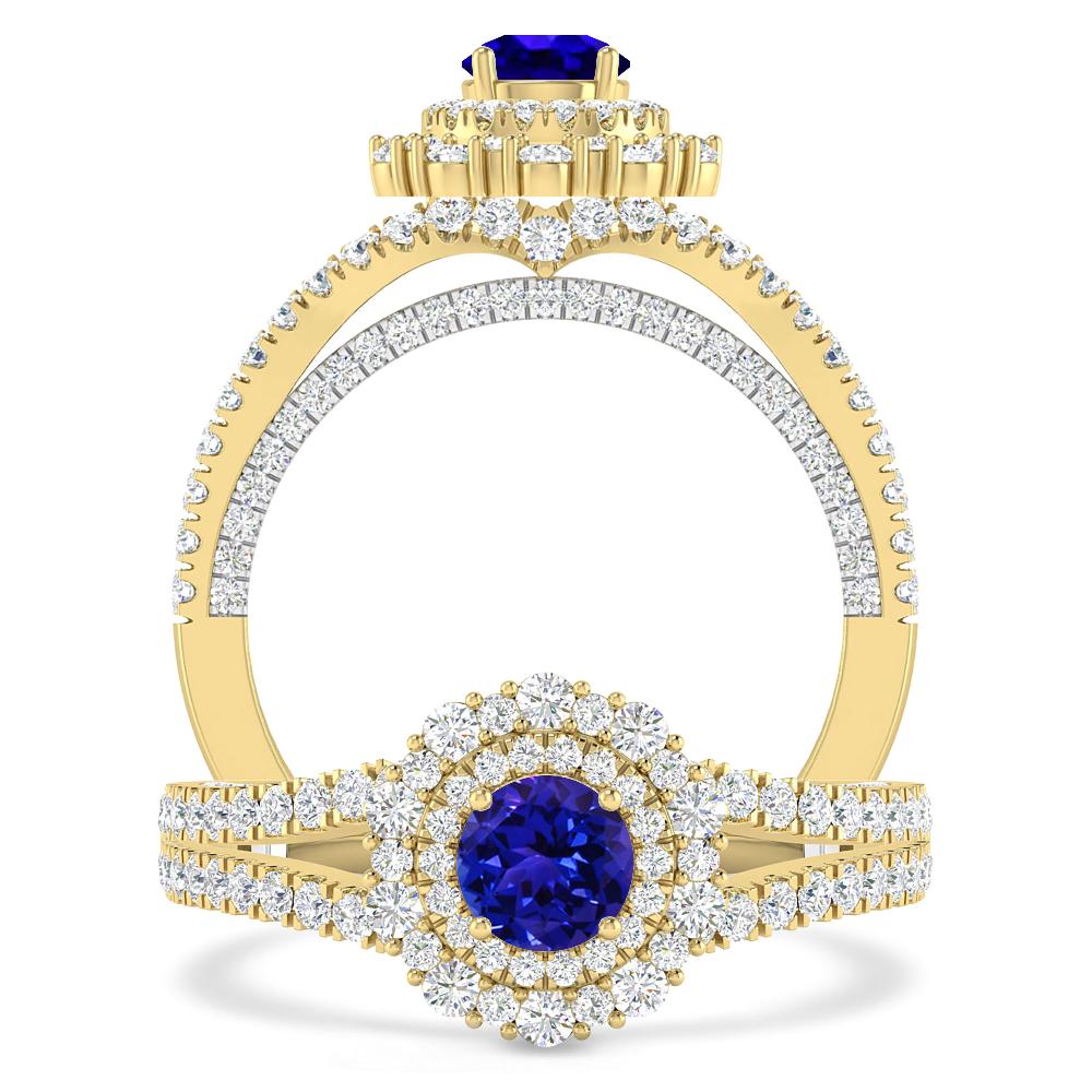 Yellow Gold - Tanzanite