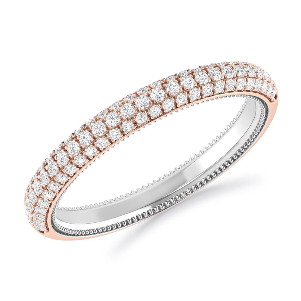 Rose Gold/White Gold - Round