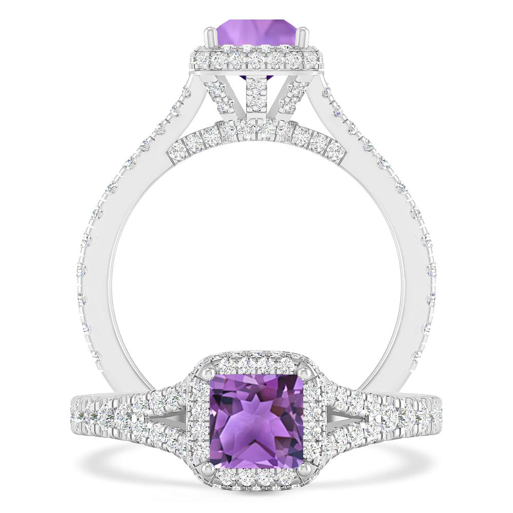 White Gold - Amethyst