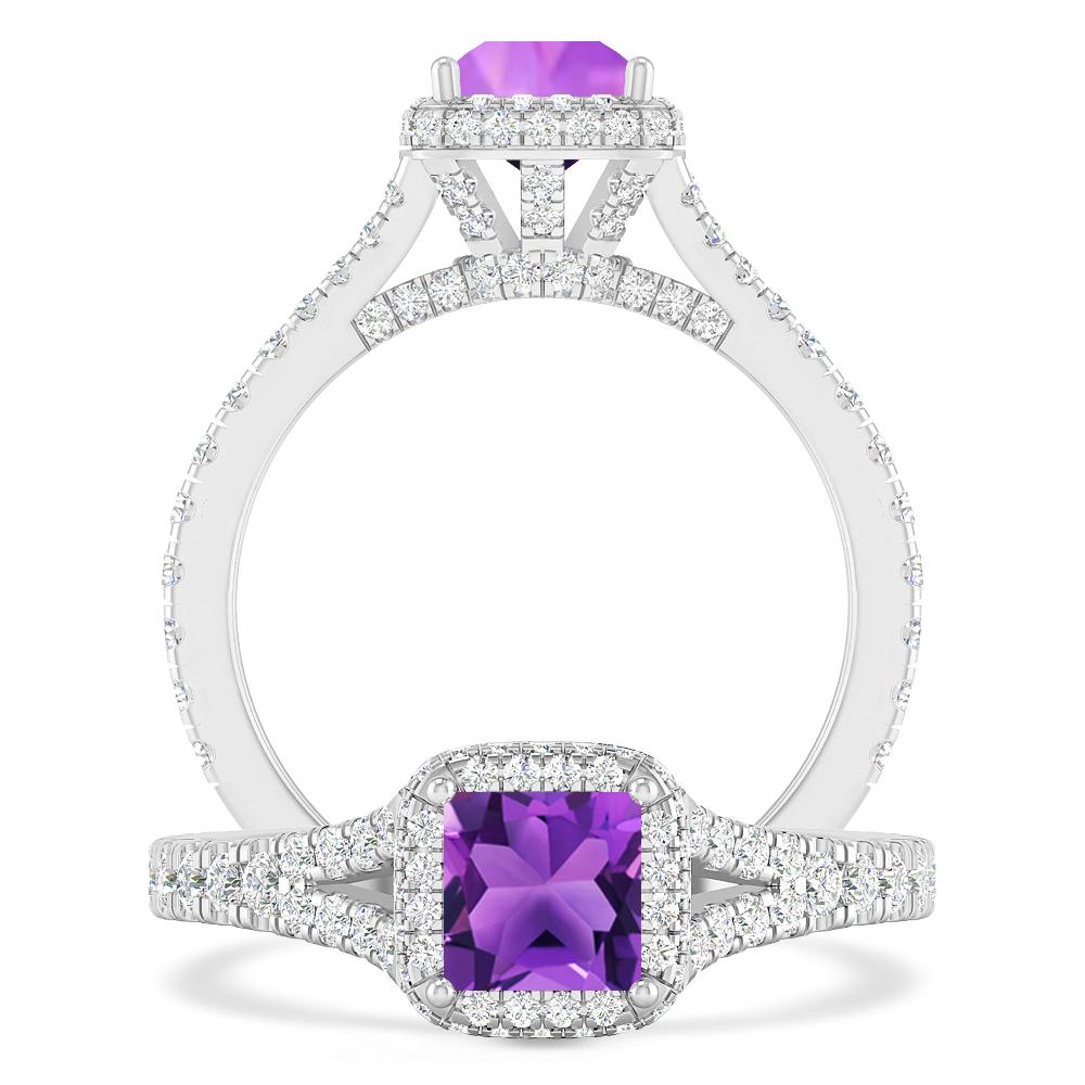 White Gold - Amethyst