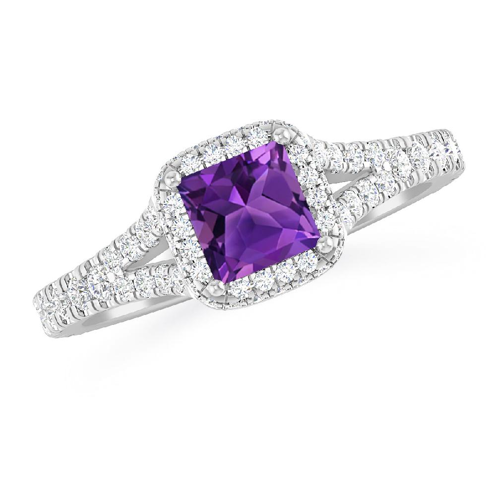 White Gold - Amethyst