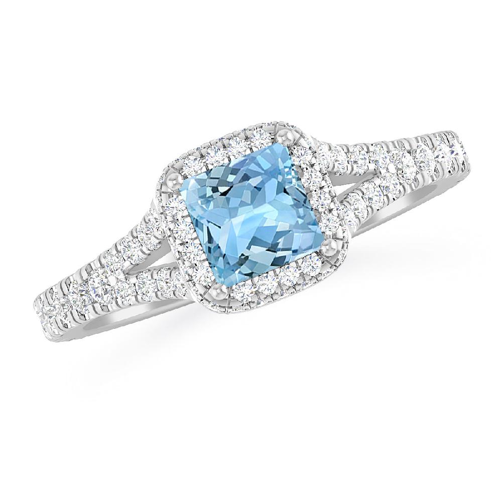 White Gold - Aquamarine