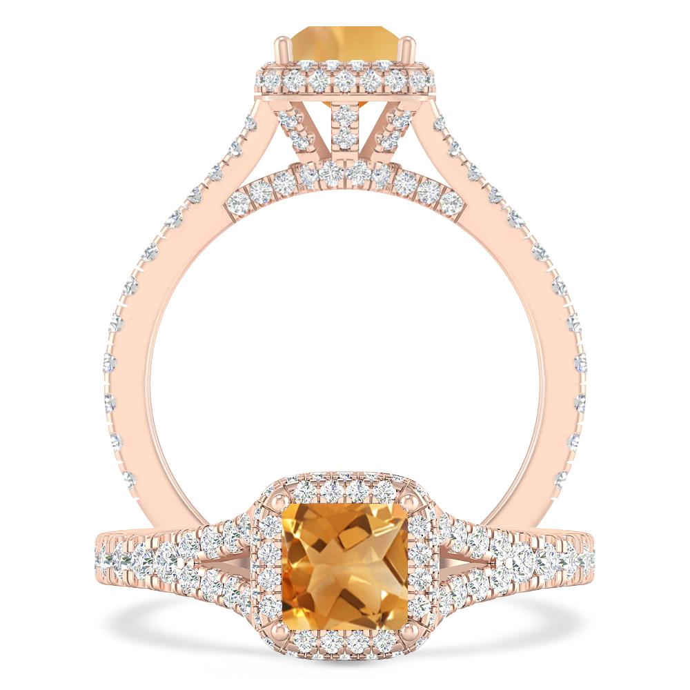 Rose Gold - Citrine