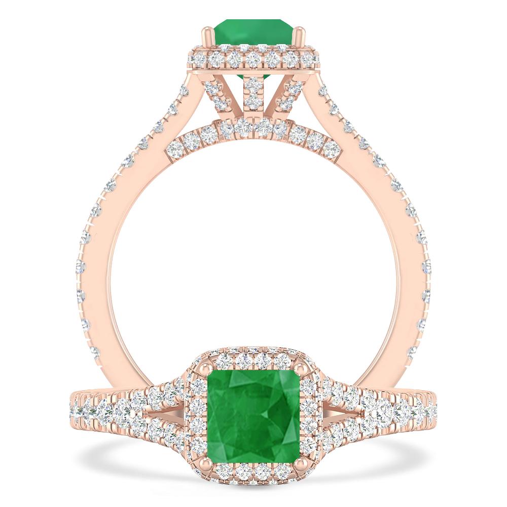 Rose Gold - Emerald